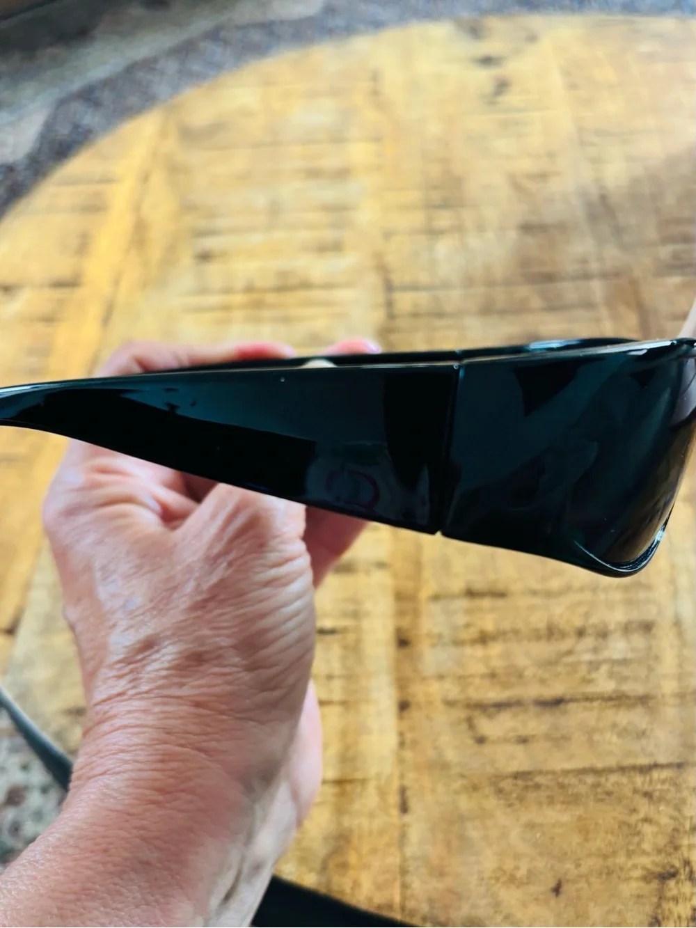 grinderPUNCH Black Wrap Around Super Dark Biker Style Sunglasses Unisex